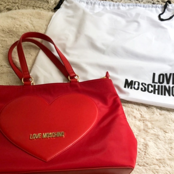 NEW Love Moschino Nylon Large Bag with matching leather (not PU) card holder! - Picture 3 of 14